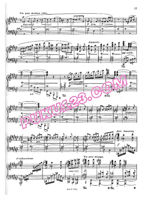 天天钢琴网-免费下载Jongen - Soleil a Midi Op.33 No.2