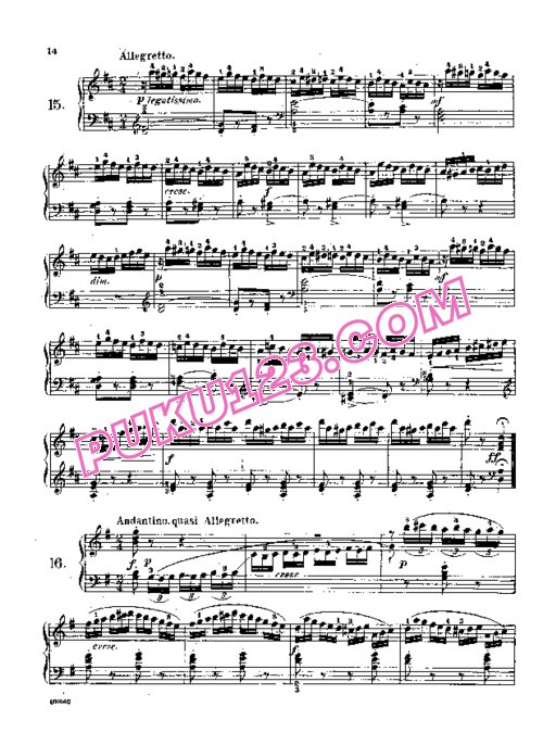 天天钢琴网-免费下载Lemoine - Etudes Enfantines Op.37