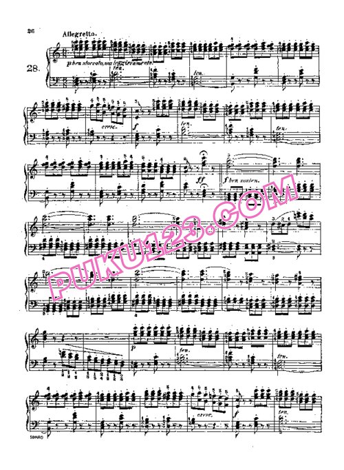 天天钢琴网-免费下载Lemoine - Etudes Enfantines Op.37