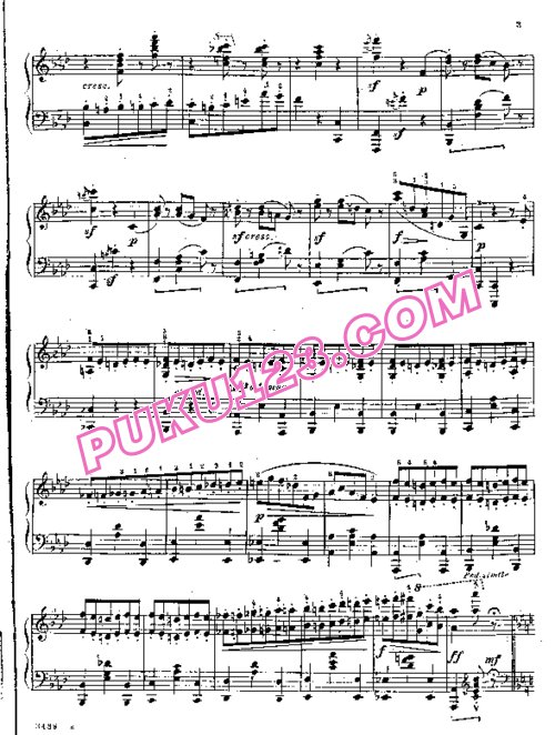 天天钢琴网-免费下载Leschetizky - Valse Chromatique Op.22
