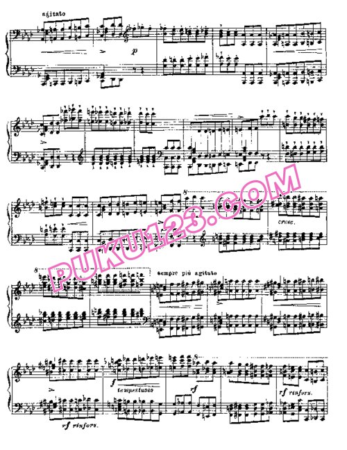 天天钢琴网-免费下载Liszt - Meyerbeer - Valse Infernale (extrait de Robert le Diable) 李斯特改编钢琴独奏版