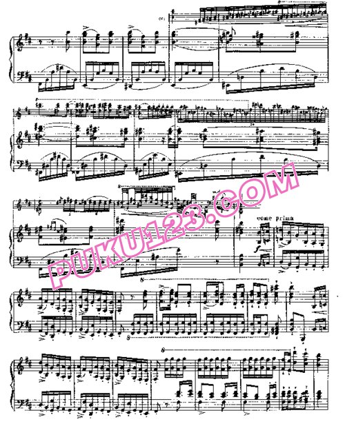 天天钢琴网-免费下载Liszt - Meyerbeer - Valse Infernale (extrait de Robert le Diable) 李斯特改编钢琴独奏版