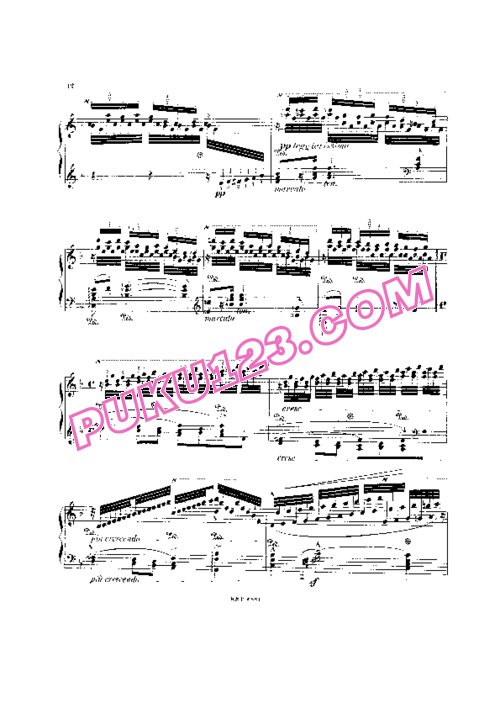 天天钢琴网-免费下载Liszt - Meyerbeer - Illustrations de l Africaine S.415 李斯特改编钢琴独奏版