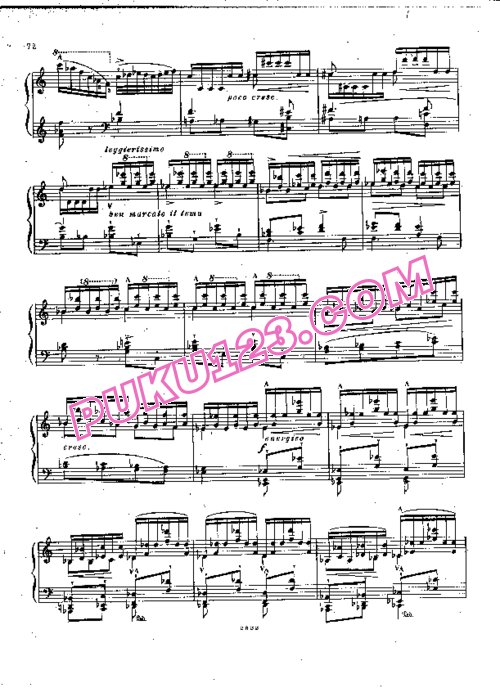 天天钢琴网-免费下载Liszt - Meyerbeer - Reminiscences des Huguenots S.412 李斯特改编钢琴独奏版