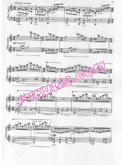 天天钢琴网-免费下载Muczynski - Toccata Op.15