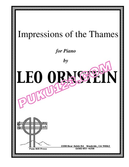 天天钢琴网-免费下载Ornstein - Impressions of The Thames Op.13-1