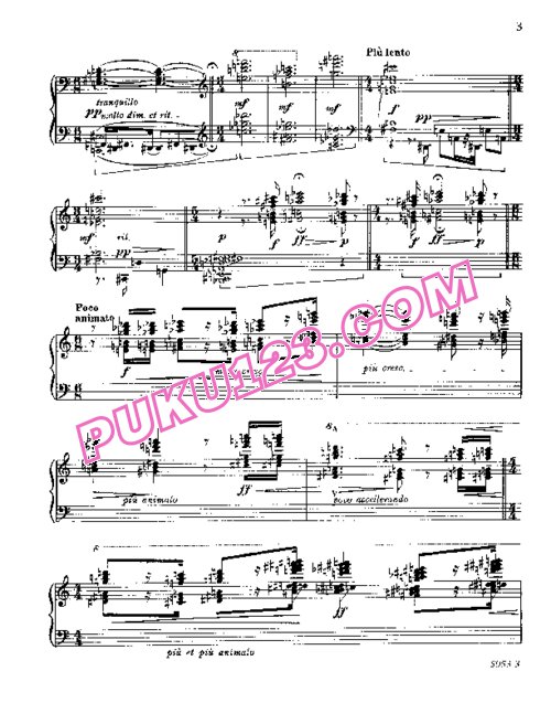 天天钢琴网-免费下载Ornstein - Impressions of The Thames Op.13-1