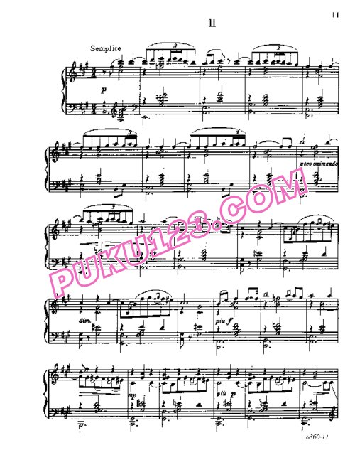 天天钢琴网-免费下载Ornstein - Fourth Piano Sonata S.360