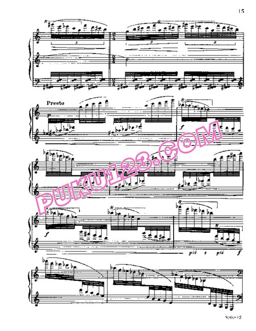 天天钢琴网-免费下载Ornstein - A la Chinoise Op.39