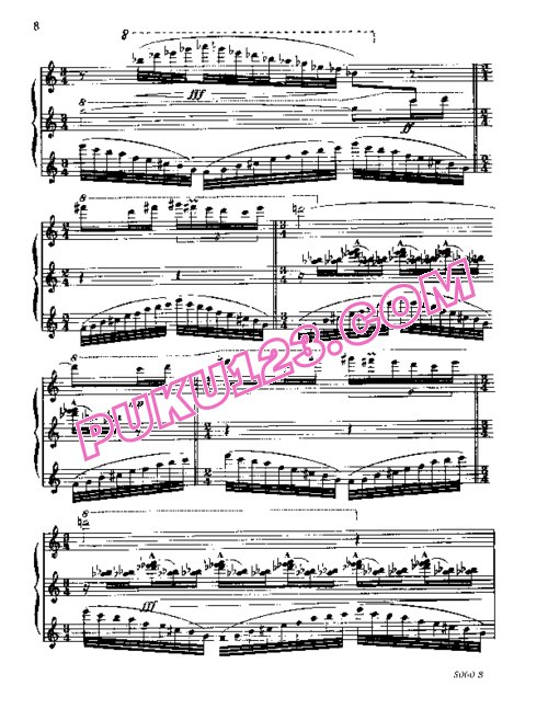 天天钢琴网-免费下载Ornstein - A la Chinoise Op.39