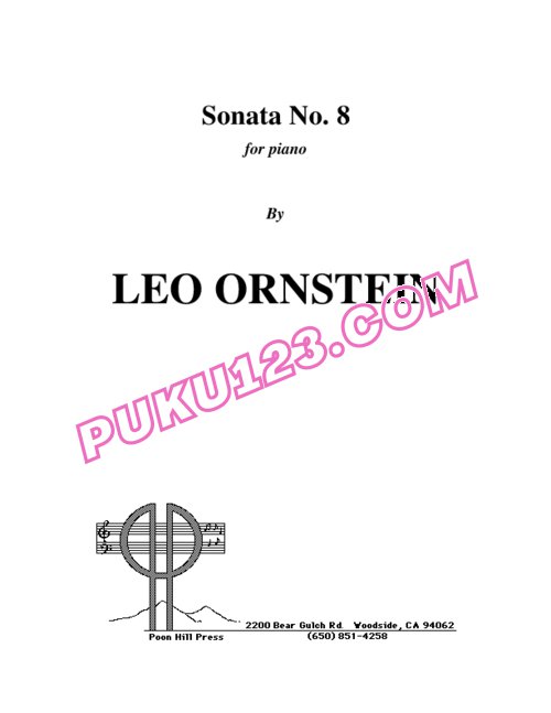 天天钢琴网-免费下载Ornstein - Piano Sonata No.8 S.364a