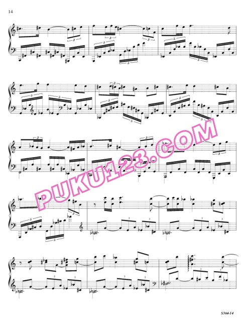 天天钢琴网-免费下载Ornstein - Piano Sonata No.8 S.364a