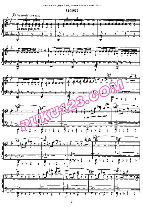 天天钢琴网-免费下载Rimsky-Korsakov - Scheherazade Op.35 - 4 Hands