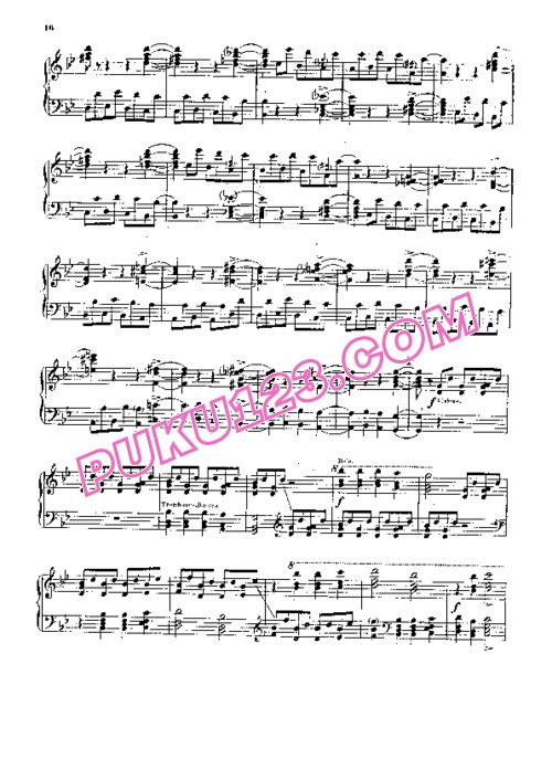 天天钢琴网-免费下载Rimsky-Korsakov - Gilson - La Grande Paque Russe Op.36 - 4 Hands 吉尔森改编四手联弹版