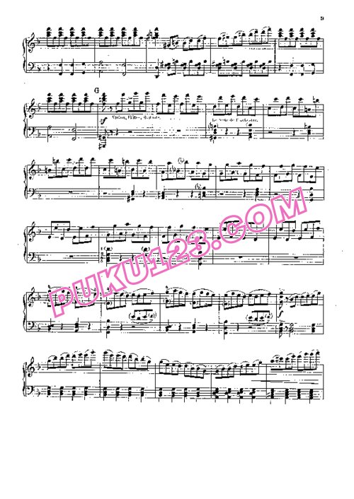 天天钢琴网-免费下载Rimsky-Korsakov - Gilson - La Grande Paque Russe Op.36 - 4 Hands 吉尔森改编四手联弹版