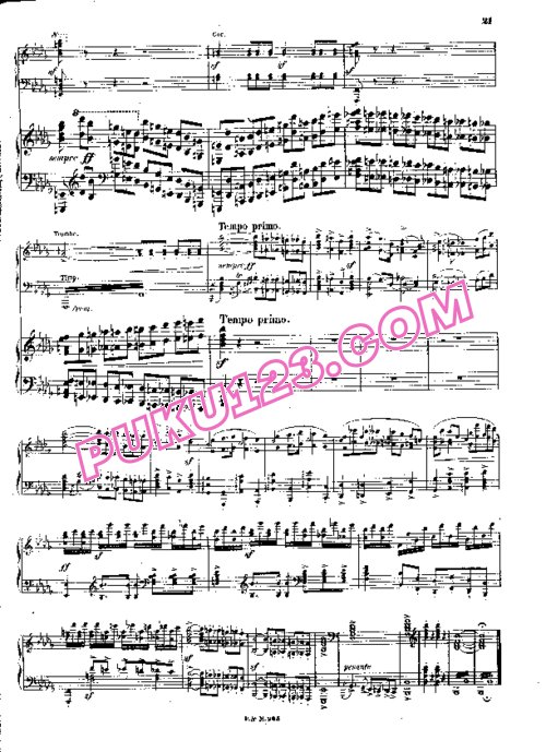 天天钢琴网-免费下载Scharwenka - Piano Concerto No.1 in b-flat Minor Op.32 - 2 Pianos