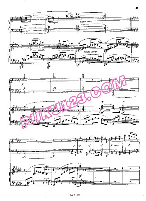 天天钢琴网-免费下载Scharwenka - Piano Concerto No.1 in b-flat Minor Op.32 - 2 Pianos