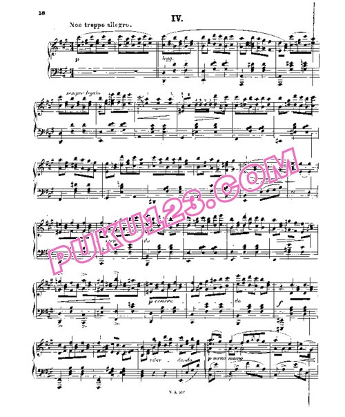 天天钢琴网-免费下载Scharwenka - 6 Waltzes Op.28