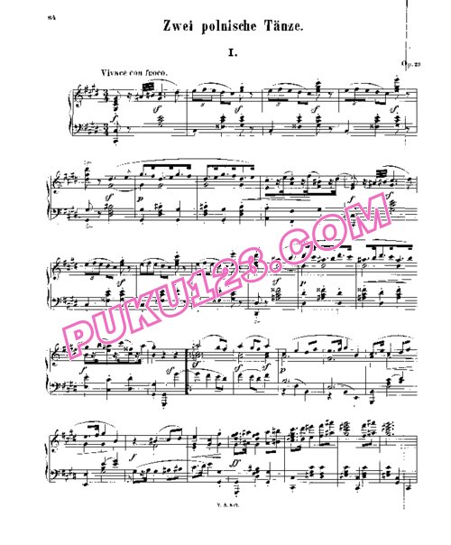 天天钢琴网-免费下载Scharwenka - 2 Polish Dances Op.29