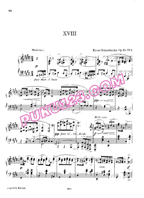 天天钢琴网-免费下载Scharwenka - 4 Polish Dances Op.58
