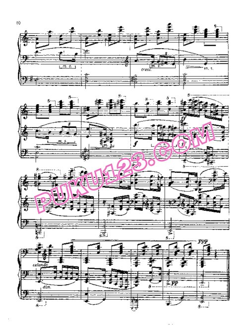 天天钢琴网-免费下载Stanchinsky - 12 Sketches Op.1