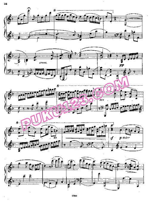 天天钢琴网-免费下载Stanchinsky - Allegro in F Major Op.2 (1912)