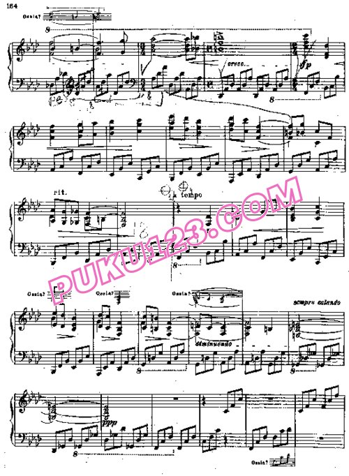 天天钢琴网-免费下载Stanchinsky - Etude in f Minor (1907)