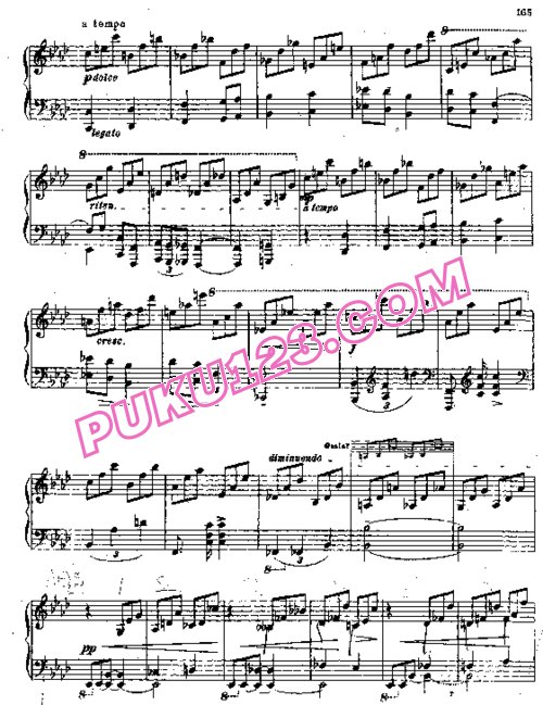 天天钢琴网-免费下载Stanchinsky - Etude in f Minor (1907)
