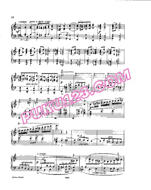 天天钢琴网-免费下载Stojowski - Quatre Morceaux Op.26