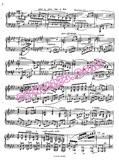 天天钢琴网-免费下载Stojowski - Fantaisie Op.38