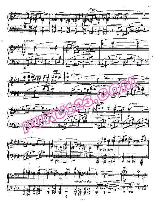 天天钢琴网-免费下载Stojowski - Fantaisie Op.38