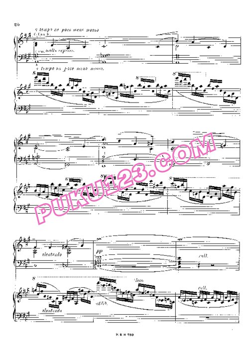 天天钢琴网-免费下载Stojowski - Piano Concerto No.1 in f-sharp Minor Op.3 - 2 Pianos