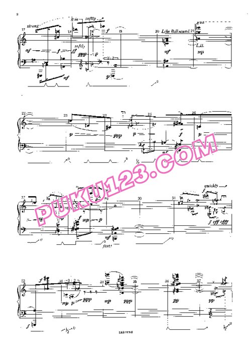 天天钢琴网-免费下载Takemitsu - Piano Distance