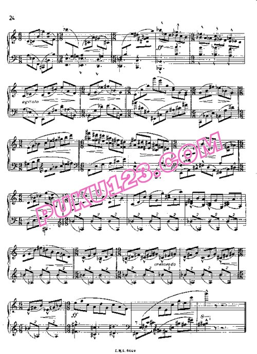天天钢琴网-免费下载Tansman - Trois Etudes Transcendantes