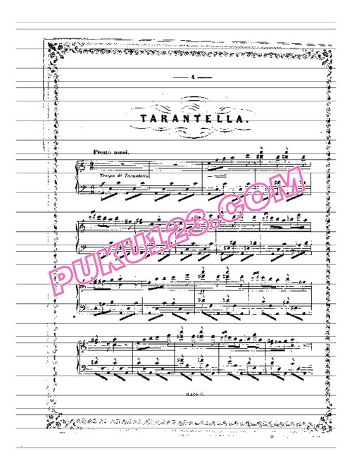 天天钢琴网-免费下载Tausig - Introduction And Tarantella Op.2