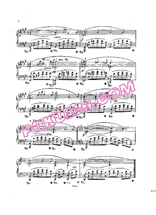 天天钢琴网-免费下载Tausig - Reverie Op.5