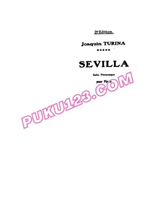 天天钢琴网-免费下载Turina - Sevilla Op.2