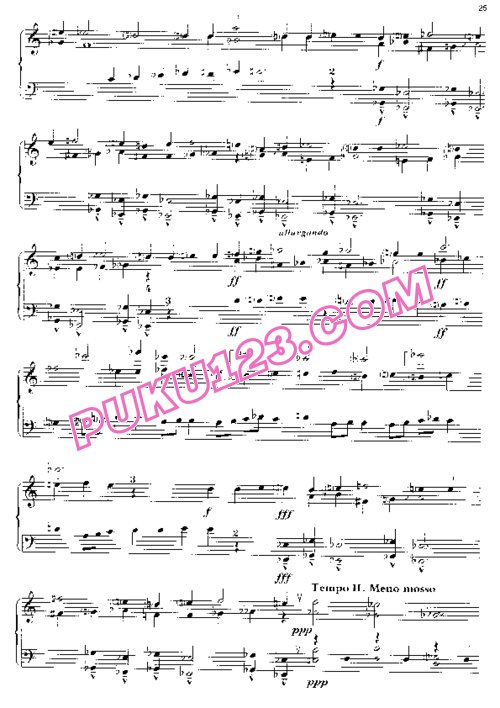 天天钢琴网-免费下载Ustvolskaya - Piano Sonata No.3 (1952)