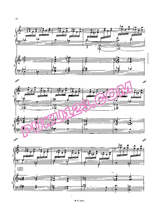 天天钢琴网-免费下载Villa-Lobos - Piano Concerto No.5 - 2 Pianos