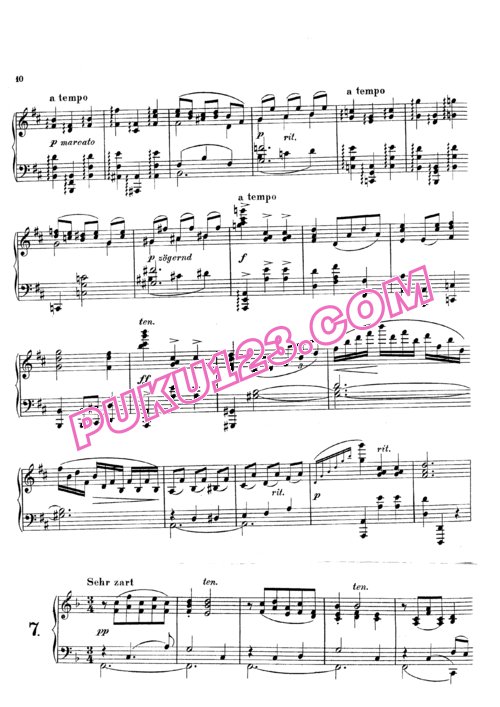 天天钢琴网-免费下载Zemlinsky - Laendliche Taenze Op.1