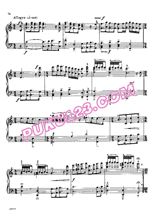 天天钢琴网-免费下载Zipoli - Bartok - Pastorale in C Major 巴托克改编钢琴独奏版