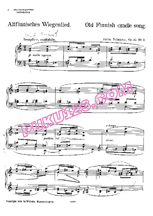 天天钢琴网-免费下载Palmgren - 4 Sketches Op.35