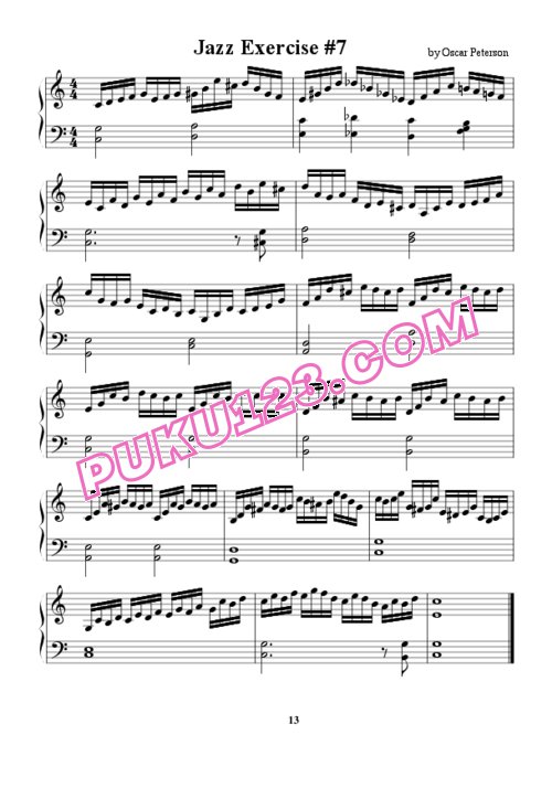 天天钢琴网-免费下载Peterson, Oscar - Jazz Etudes