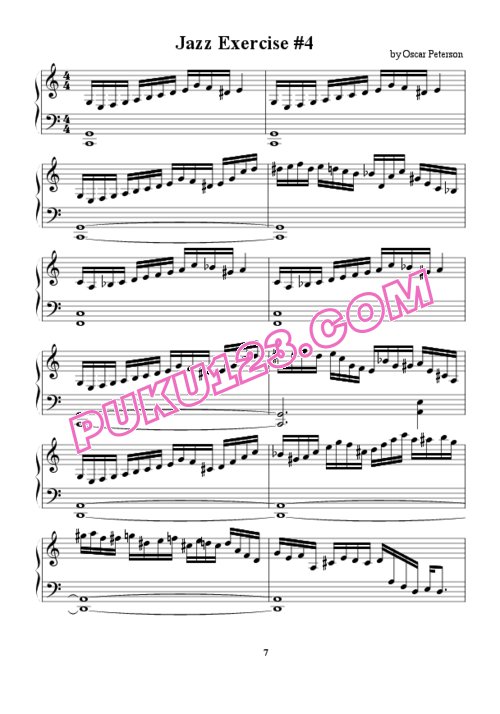 天天钢琴网-免费下载Peterson, Oscar - Jazz Etudes
