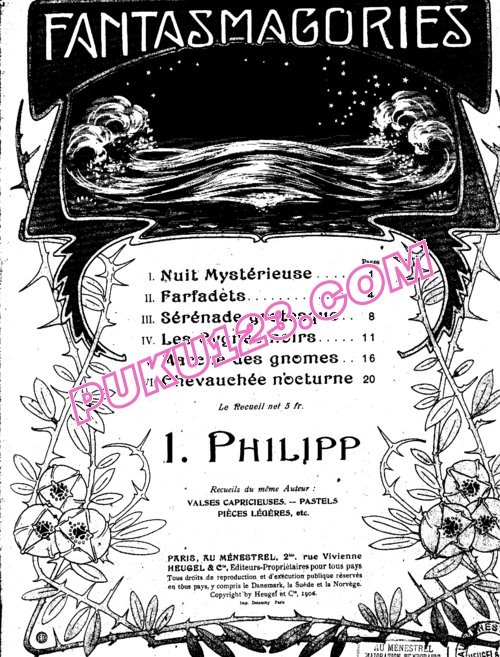 天天钢琴网-免费下载Philipp - Fantasmagories