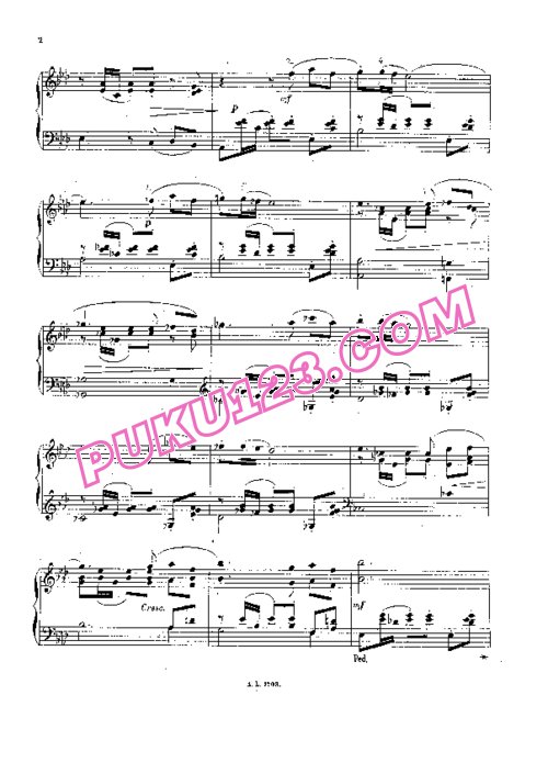 天天钢琴网-免费下载Pierne - Serenade Op.7 钢琴独奏版