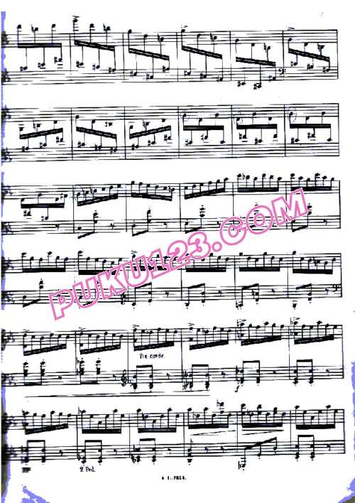 天天钢琴网-免费下载Pierne - Etude de Concert in c Minor Op.13