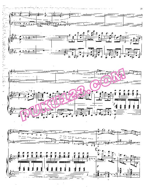 天天钢琴网-免费下载Pierne - Piano Concerto in c Minor Op.12 - 2 Pianos