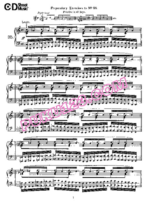 天天钢琴网-免费下载Pischna - Technical Studies 60 Progressive Exercises