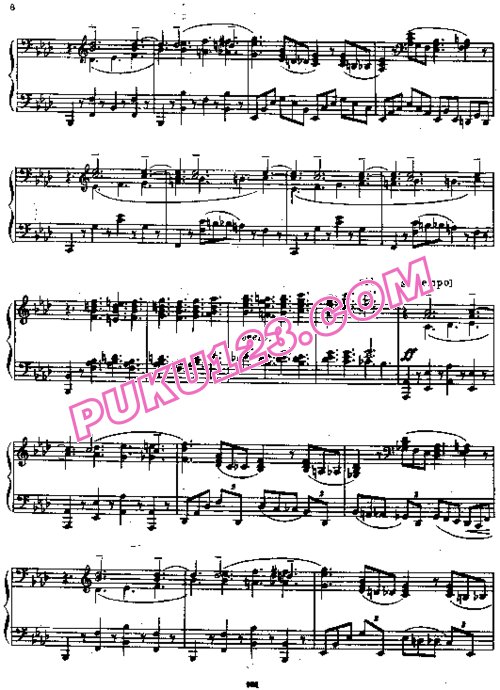 天天钢琴网-免费下载Prokofiev - Piano Sonata No.1 in f Minor Op.1
